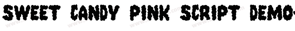 Sweet Candy Pink Script Demo字体转换